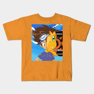 Tai and Agumon Kids T-Shirt